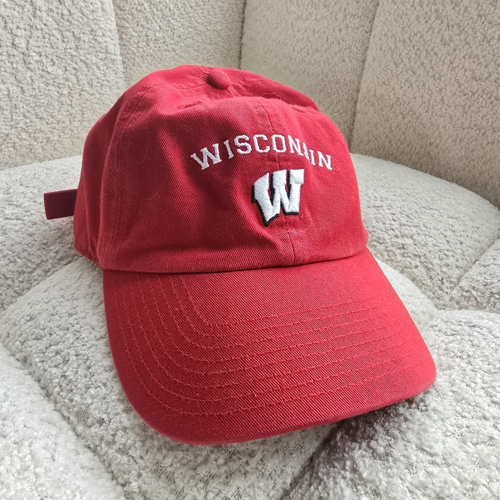 47 Brand Red University Of Wisconsin Badgers Dad Hat